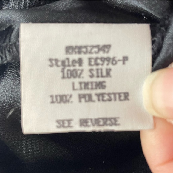 Laundry by Shelli Segal black silk dress pants sz 12 Pet - Picture 5 of 5